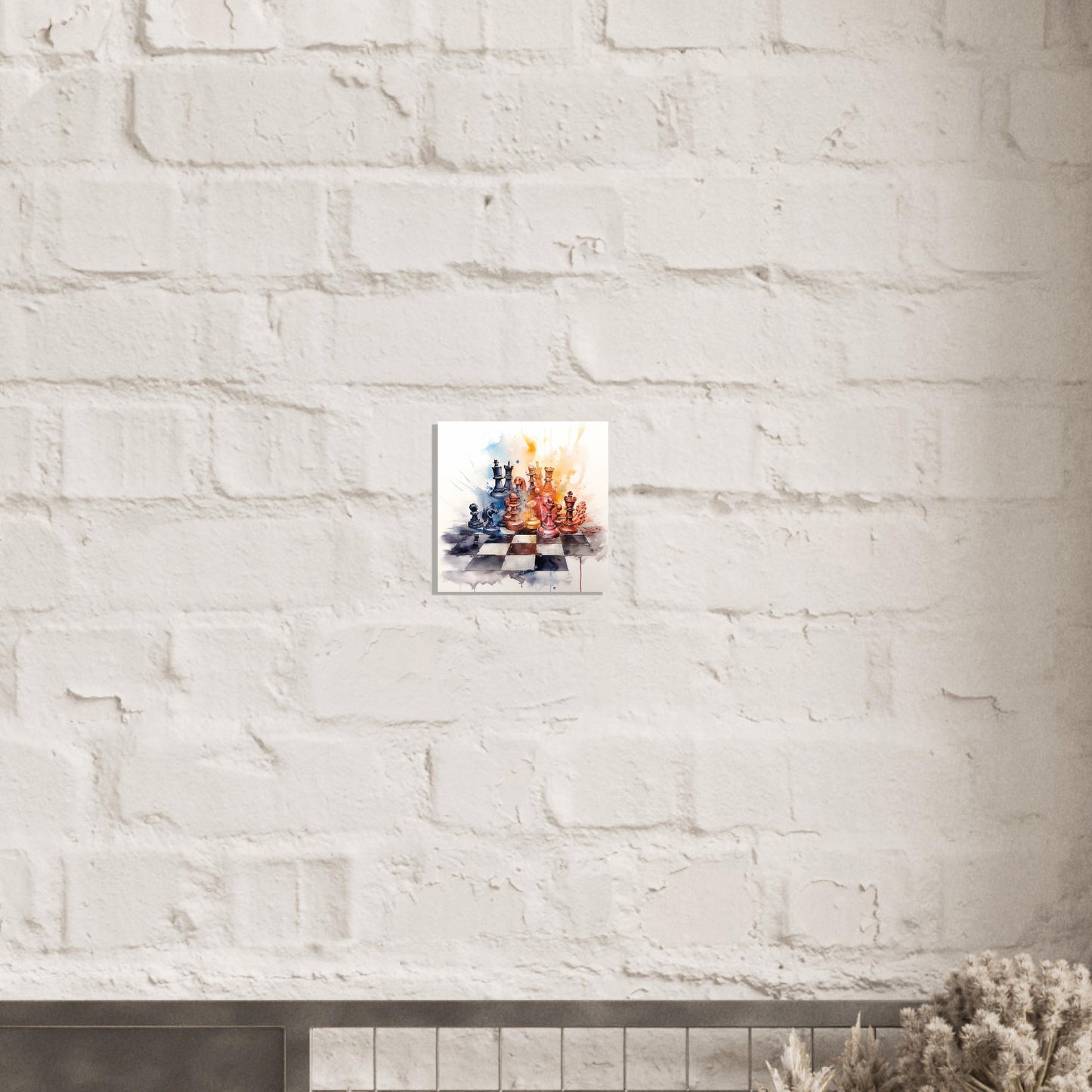 Watercolor Chess Premium Matte Paper Poster