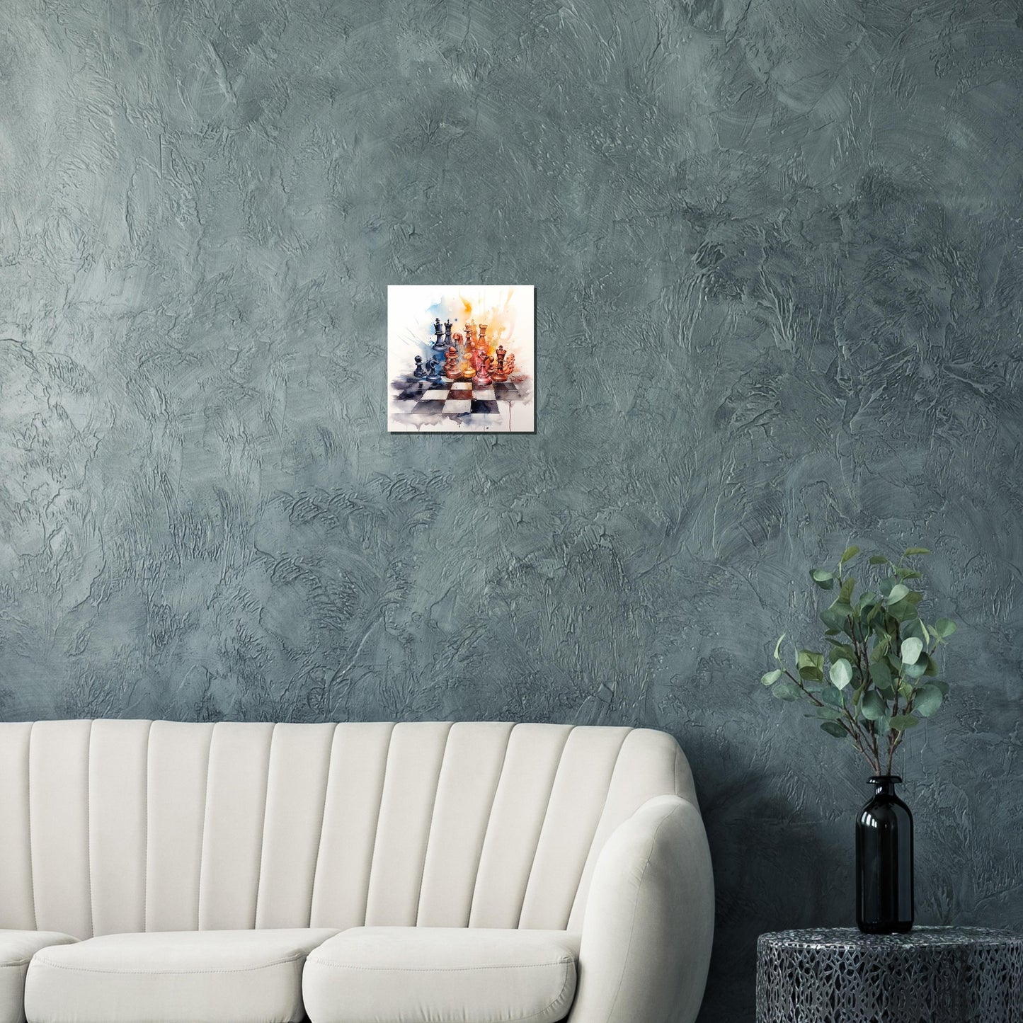 Watercolor Chess Premium Matte Paper Poster