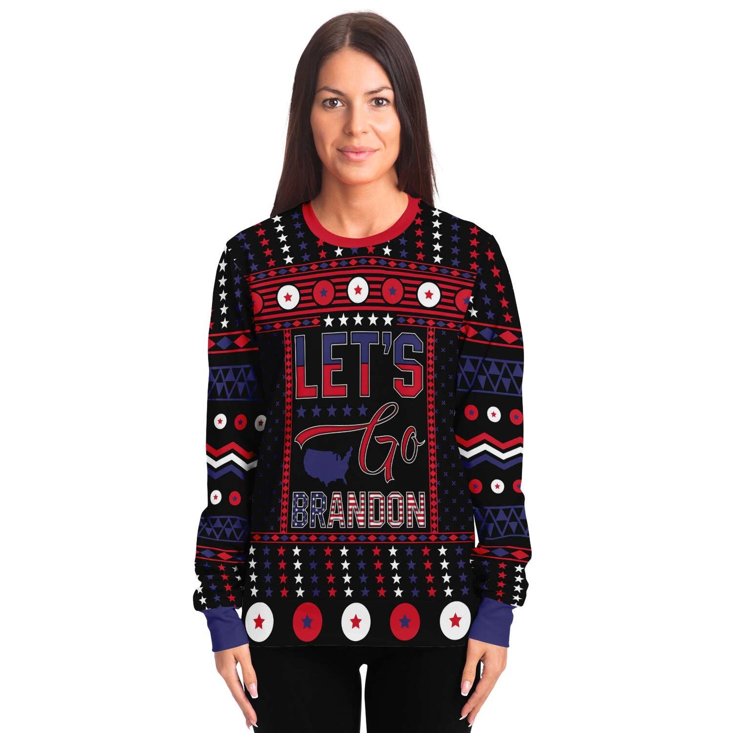 Let's Go Brandon Ugly Christmas Sweatshirt