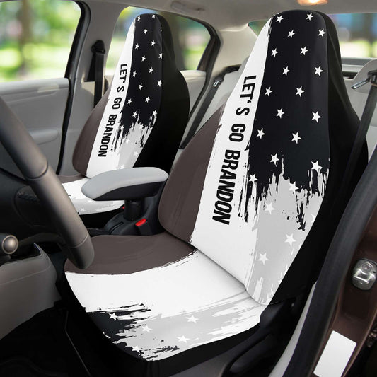 Let's Go Brandon B&W Seat Cover Set (2)