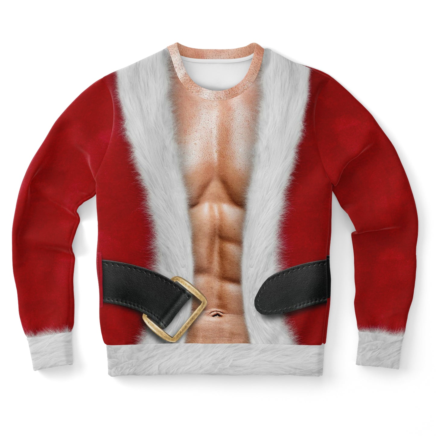 Santa Got Ripped Christmas Ugly Sweatshirt Sweater